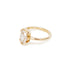 Partial Bezel Oval Lab Grown Diamond Ring